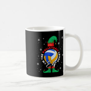 Mug Vintage Je suis le volleyball Elf Elf Xmas Elf Bal