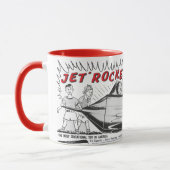 Mug Vintage Jet Rocket Space Ship (Gauche)