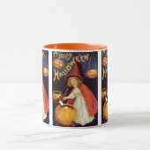 Mug Vintage Jolly Halloween Witch par Ellen Clapsaddle (Centre)