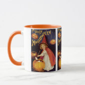 Mug Vintage Jolly Halloween Witch par Ellen Clapsaddle (Gauche)