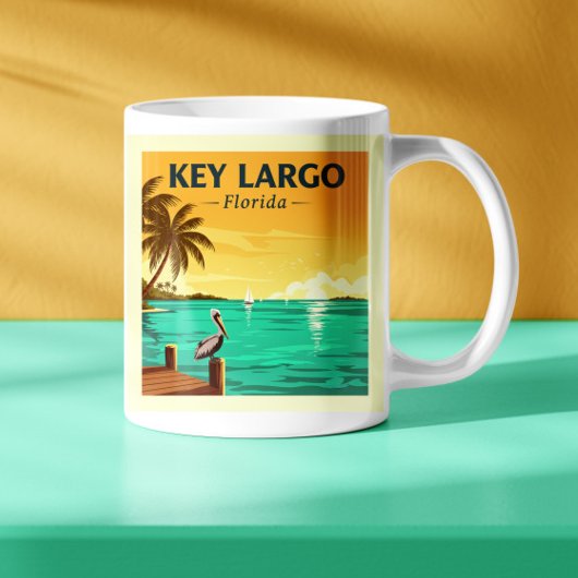 Mug Vintage Key Largo Floride