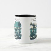 Mug Vintage Lake Bound Camping Campfire Graphic (Centre)