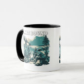 Mug Vintage Lake Bound Camping Campfire Graphic (Devant gauche)