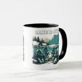 Mug Vintage Lake Bound Camping Campfire Graphic (Devant droit)