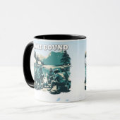 Mug Vintage Lake Bound Camping Campfire Graphic (Devant gauche)