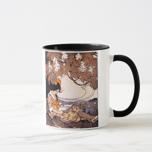 Mug Vintage Lecture sous un arbre (Droite)