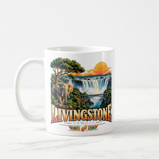 Mug Vintage Livingstone Zambie Voyage Art Monument