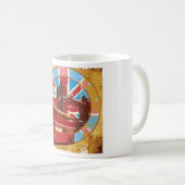 Mug Vintage London Red Double Decker Bus (Devant droit)