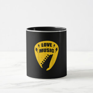 Mug Vintage Love Guitar