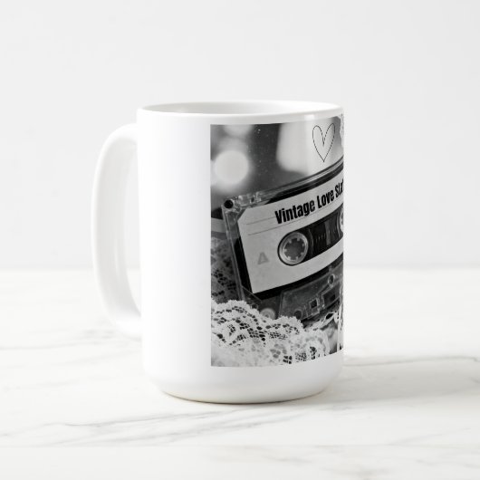 Mug Vintage Love Static (Devant gauche)