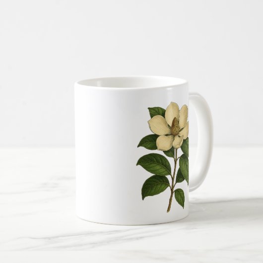 Mug Vintage magnolia (Devant droit)