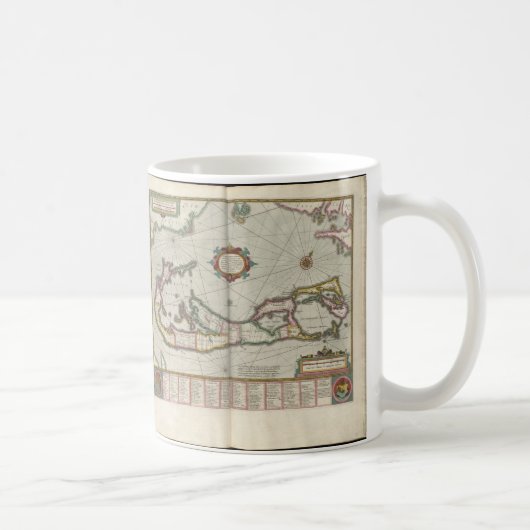 Mug Vintage Map of Bermuda (Droite)