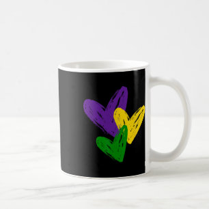 Mug Vintage Mardi Gras Mignons Cœurs Drôle Amour Femme