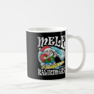 Mug Vintage Mele Kalikimaka Père Noël Hawaiian Retro C