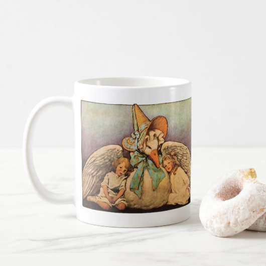 Mug Vintage Mère Oie Enfants Jessie Willcox Smith (Avec donut)