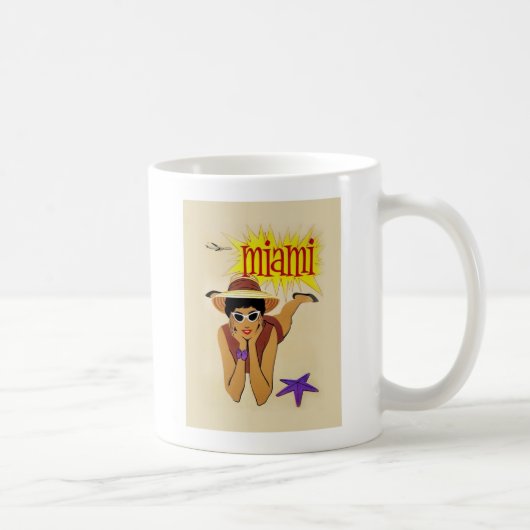 Mug Vintage Miami Beach (Droite)