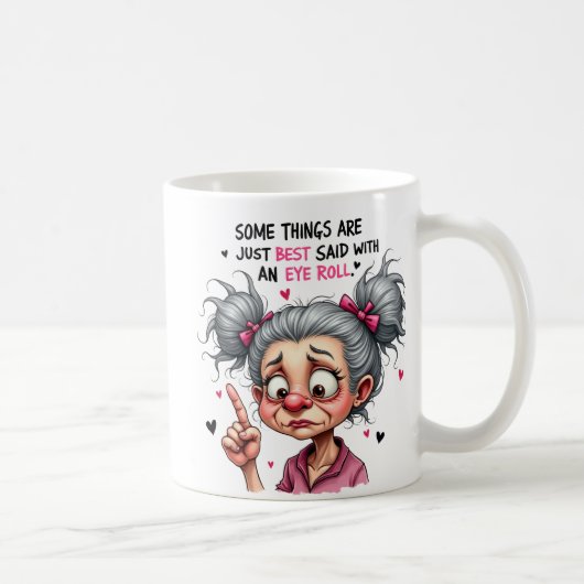 Mug Vintage mignonne grand-mère (Droite)