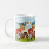Mug Vintage mignonne petite fille (Gauche)
