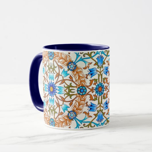 Mug Vintage modèle floral, William Morris (Devant gauche)