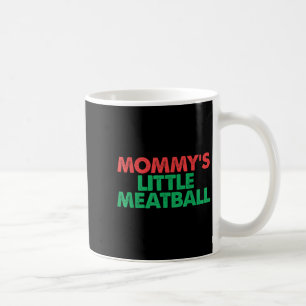 Mug Vintage Mommys Little Meatball drôle Graphe italie