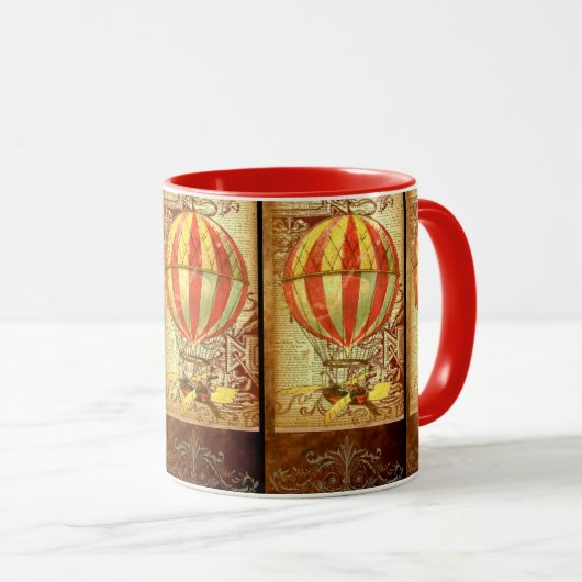 Mug Vintage montgolfière victorien (Devant droit)