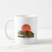 Mug Vintage Montréal Canada Skyline (Gauche)