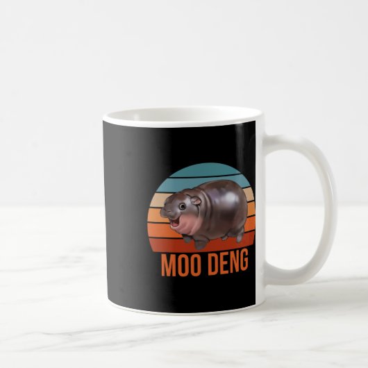Mug Vintage Moodeng Hippo célèbre Ba (Droite)