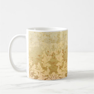Mug Vintage motif baroque, luxe ornemental.