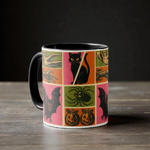 Mug Vintage Motif Halloween