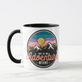 Mug Vintage Mountain Adventure (Gauche)