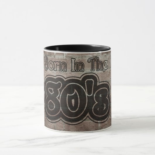 Mug Vintage Né Dans Les Années 80 (Centre)