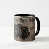 Mug Vintage Né Dans Les Années 80 (Devant droit)