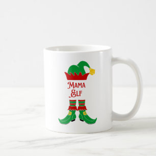 Mug Vintage neige Whimsical Noël Mama Elf