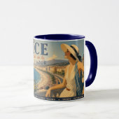 Mug Vintage Nice Reine Côte d'Azur (Devant droit)