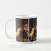 Mug Vintage Noël, Amour et Romance Couple (Gauche)