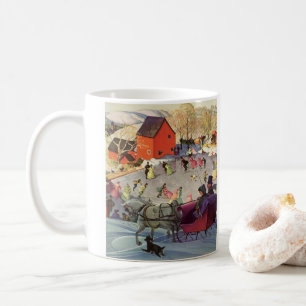 Mug Vintage Noël, Amour et Romance Sleigh Ride