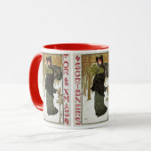 Mug Vintage Noël Art nouveau Scribners Cover 1895 (Devant gauche)