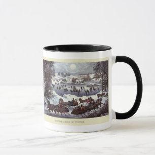 Mug Vintage Noël, Central Park en hiver