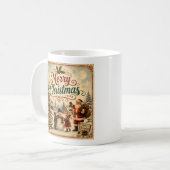 mug vintage Noël enfants  (Devant gauche)