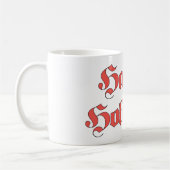Mug Vintage Noël, Joyeuses fêtes Texte Lettres rouges (Gauche)