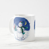 Mug Vintage Noël Snowman Wave (Devant gauche)