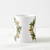 Mug Vintage Noël Wreath Monogramme (Centre)