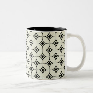 Mug vintage, noir et blanc