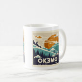 Mug vintage Okemo Winter Getaway - Retro Ski Charm (Devant droit)