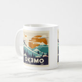 Mug vintage Okemo Winter Getaway - Retro Ski Charm (Devant gauche)