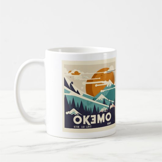 Mug vintage Okemo Winter Getaway - Retro Ski Charm (Gauche)