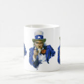 Mug Vintage oncle patriotique Sam avec Casquette étoil (Centre)