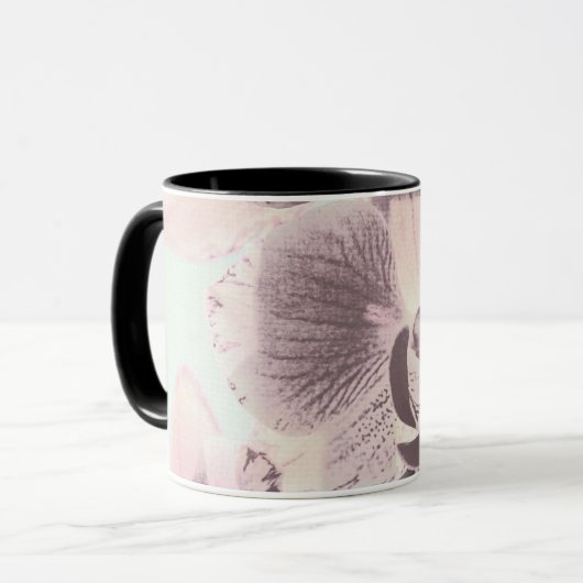 Mug Vintage, Orchidée (Devant gauche)