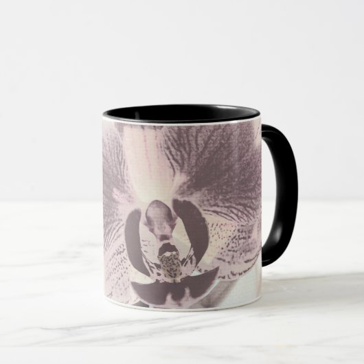 Mug Vintage, Orchidée (Devant droit)