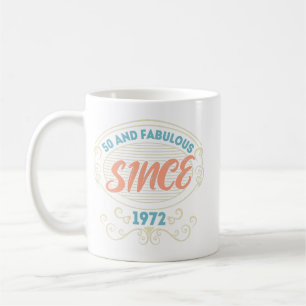 Mug Vintage Ornamental 50 et fabuleux depuis 1972